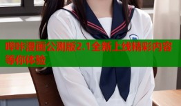 哔咔漫画公测版2.1全新上线精彩内容等你体验