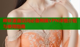 哔咔漫画访问必备熊猫VPN详细介绍与使用指南