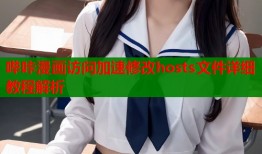 哔咔漫画访问加速修改hosts文件详细教程解析